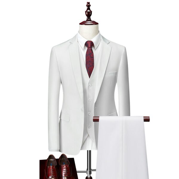 Business Casual Men's Korean Slim Suit - Image 4
