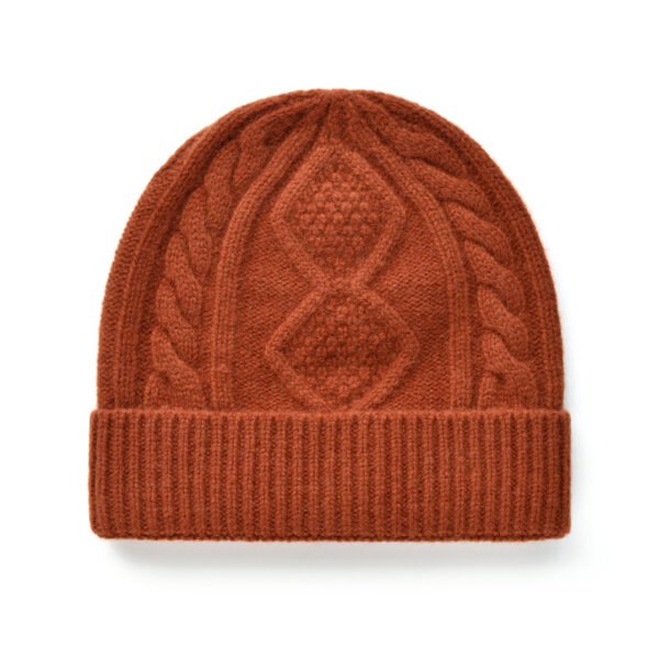 Lady With Diamond Twist Wool Hat - Image 6