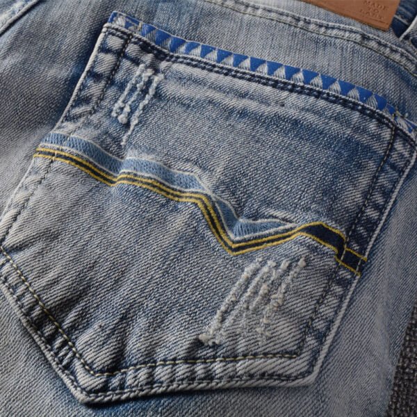 European And American Fashion Ripped Men's Jeans - Image 3