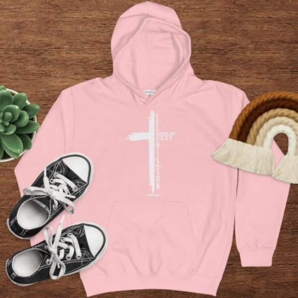 Christian Cross Printed European And American Plus Velvet Hooded Sweater - Image 6