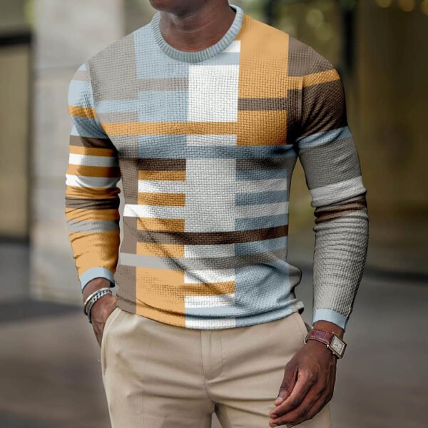 Digital Printed Round Neck Street Casual Sports T-shirt - Image 2