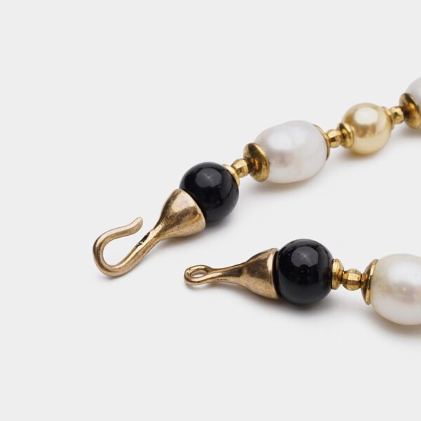 European Retro Series Natural Agate Pearl Bracelet - Image 3