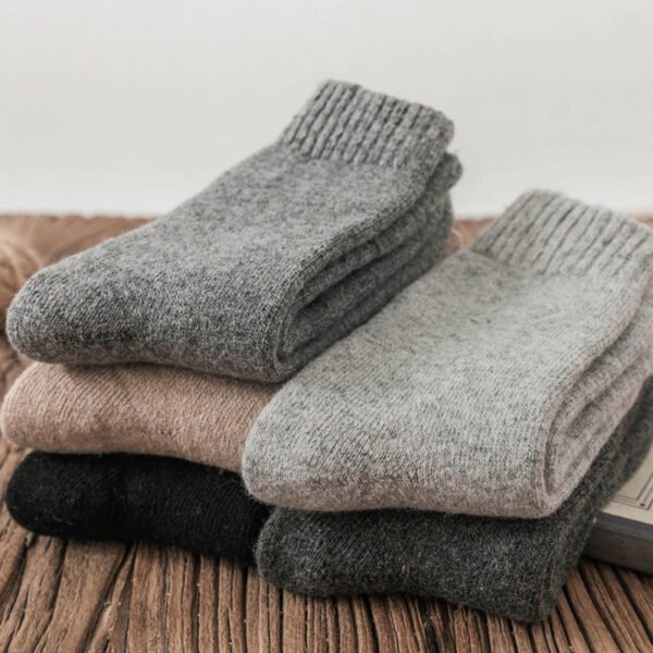 Men's Winter Terry Socks Super Thick Warm Mid Tube - Image 2