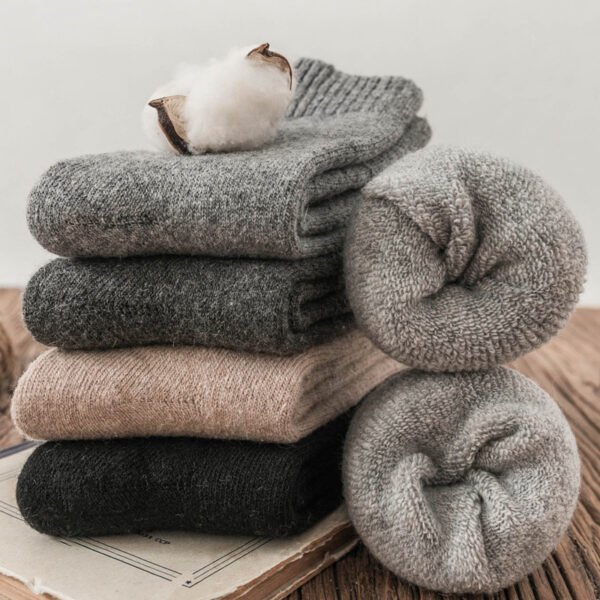 Men's Winter Terry Socks Super Thick Warm Mid Tube - Image 4