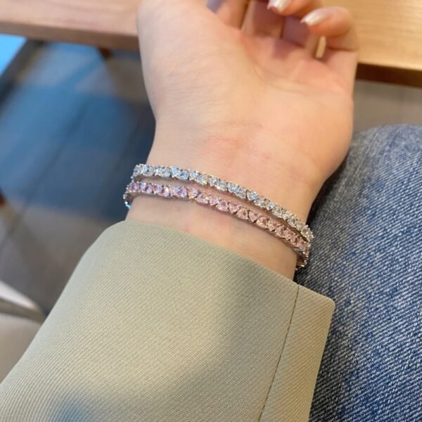 S925 Sterling Silver 3MM Personalized Zircon Bracelet