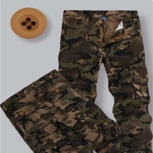 Fashionable Men's Multi-pocket Cotton Camouflage Pants