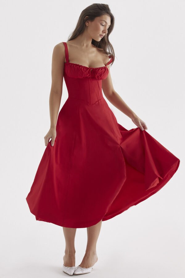 New Women's Floral Print Dress With Straps - Image 6