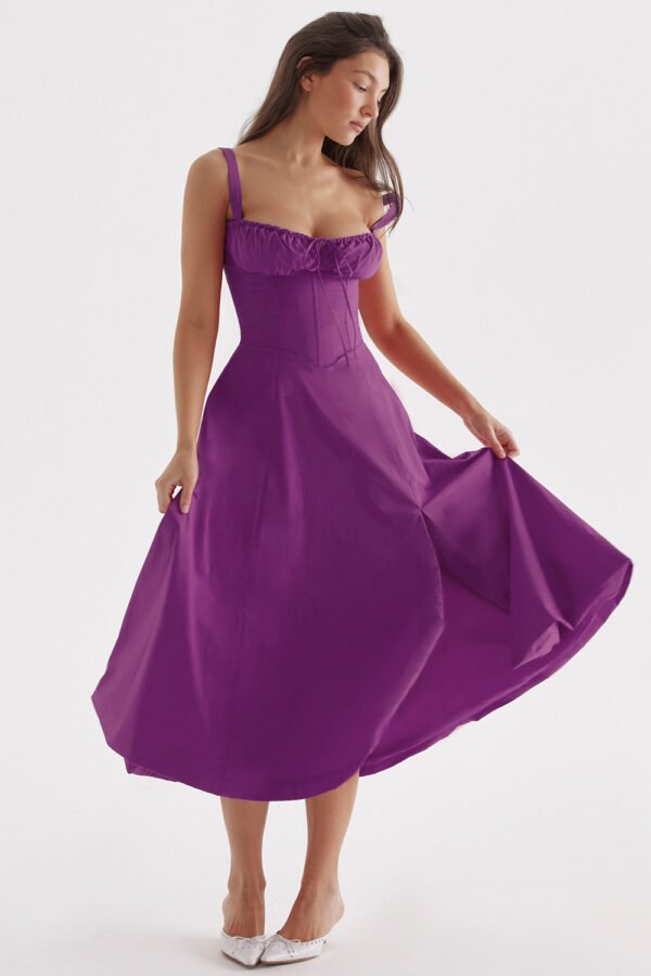 New Women's Floral Print Dress With Straps - Image 10
