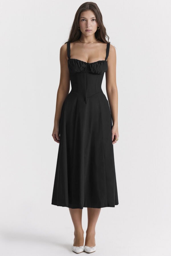 New Women's Floral Print Dress With Straps - Image 2