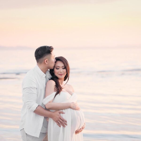 Maternity Photo Dress Front  Mopping Foor Long Skirt Dress - Image 4