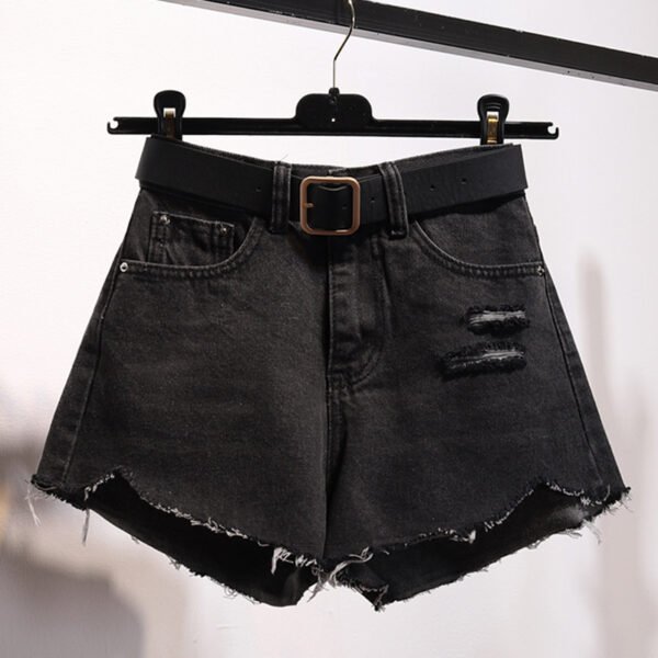 Irregular Denim Shorts Women - Image 2