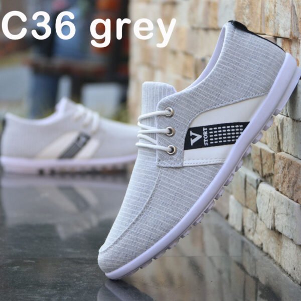 Men'S Soft-Soled Canvas Shoes, Sports And Leisure Old Beijing Cloth Shoes, Peas Shoes - Image 4
