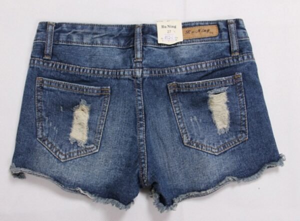 Torn Denim Shorts For Women - Image 2