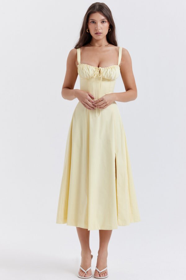 New Women's Floral Print Dress With Straps - Image 3