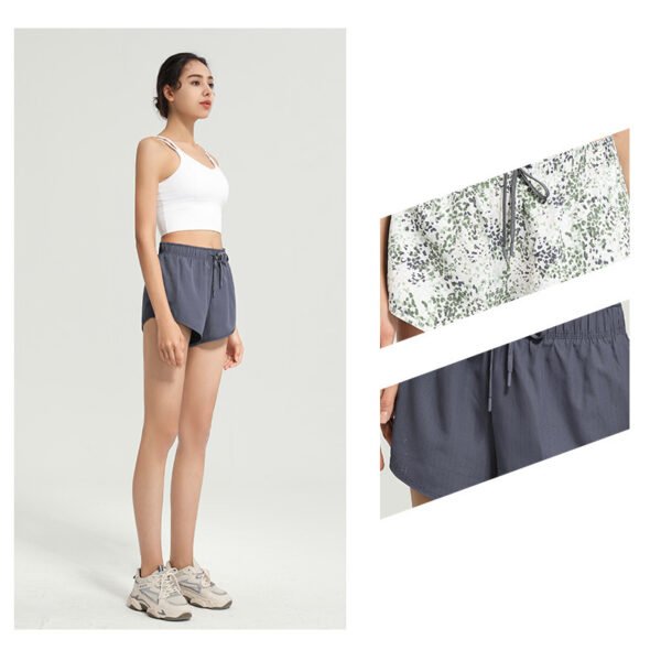 Floral Sports Shorts For Women - Image 5